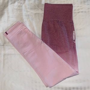 Gymshark Pink Ombre Leggings